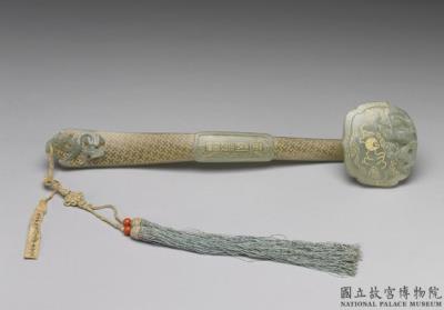 图片[2]-Jade ruyi scepter inscribed with “Wanshou wujiang (boundless longevity)”, Qing dynasty (1644-1911)-China Archive